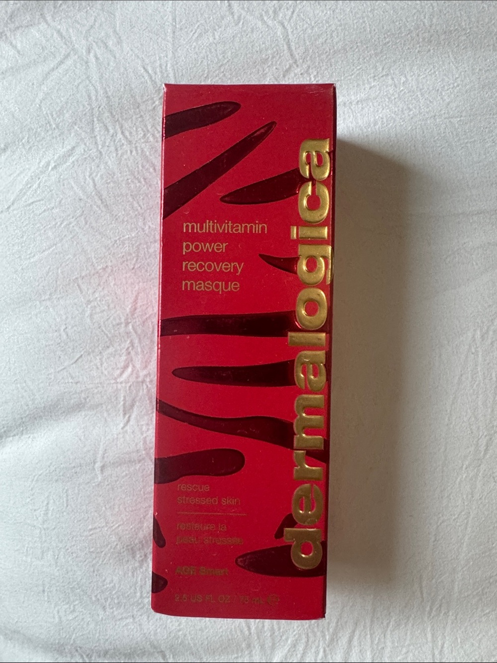 dermalogica Multivitamin Recovery Masque — Red & Gold Lettering